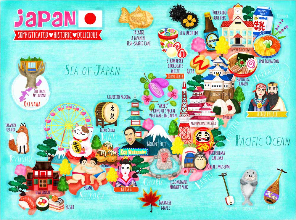 Food Map Nhật Bản