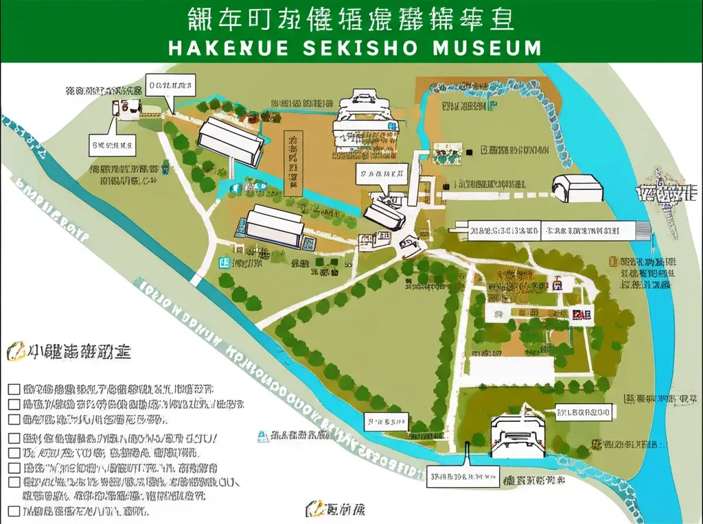 Bản đồ hướng dẫn tại Bảo tàng Hakone Sekisho cho khách tham quan