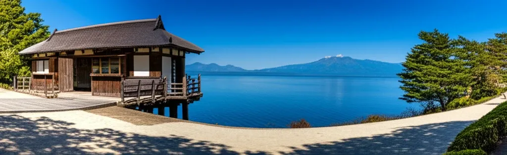 Toàn cảnh Bảo tàng Hakone Sekisho và Hồ Ashi thơ mộng, một di tích lịch sử quan trọng của Nhật Bản
